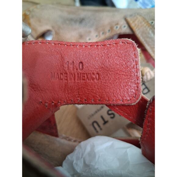 Bed-Stu Chunky Platform Womens size 11 Preppy Resortwear Leather Clancy Sandals - Picture 10 of 11